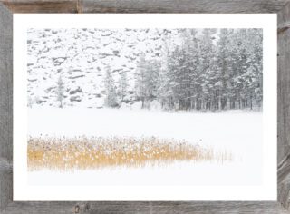 "Winter Selsvatnet" (Orsolya Haarberg) | håndlaget treramme u/glass